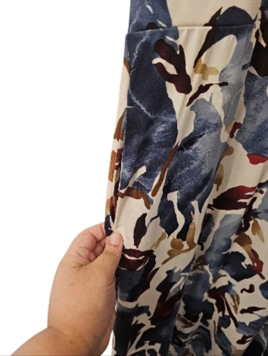 Multi-Coloured Chico's Women's Sleeveless Shirred Neck Maxi Dress - Picture 3 of 12